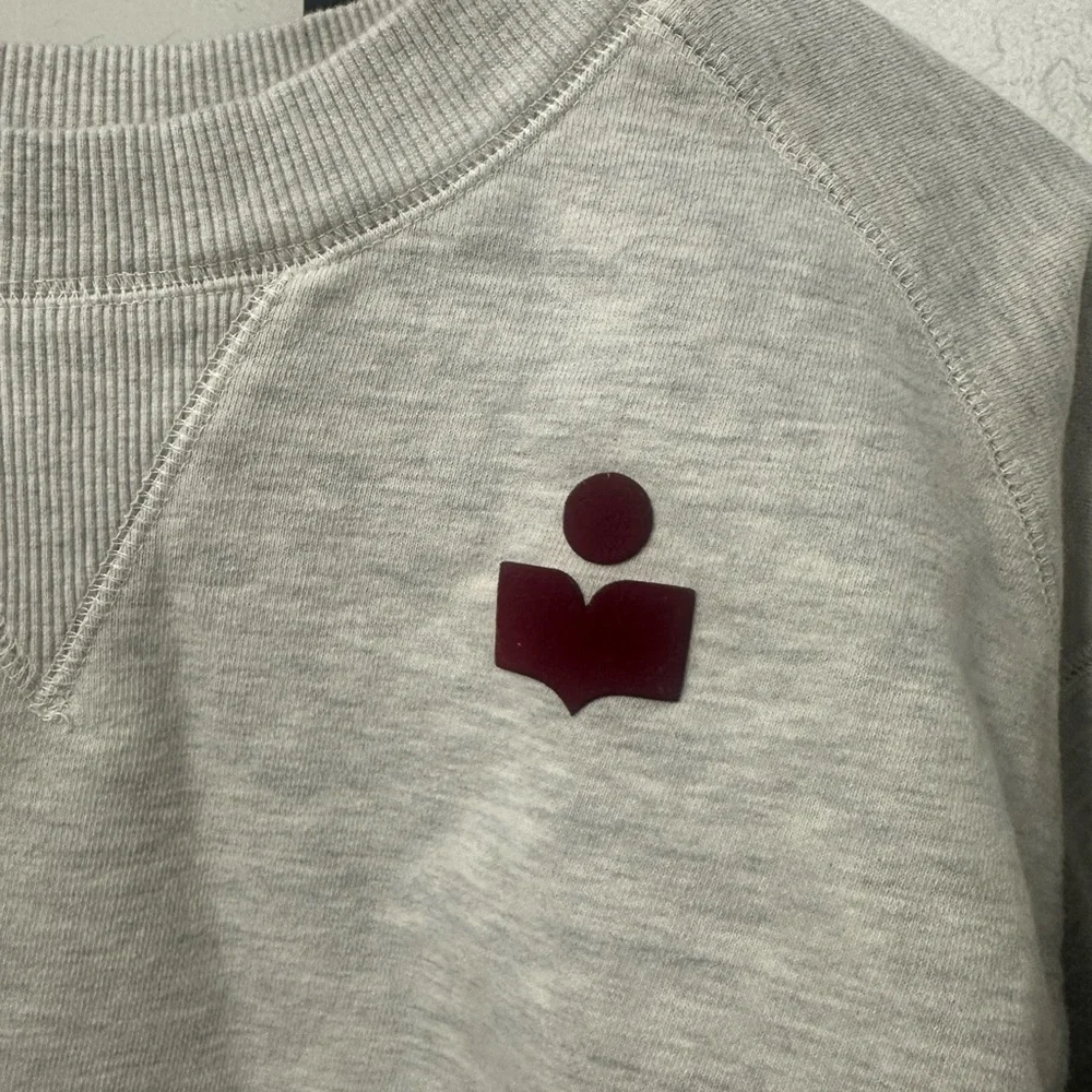 Isabel Marant Cropped Sweatshirt with Logo - Picture 3 of 3